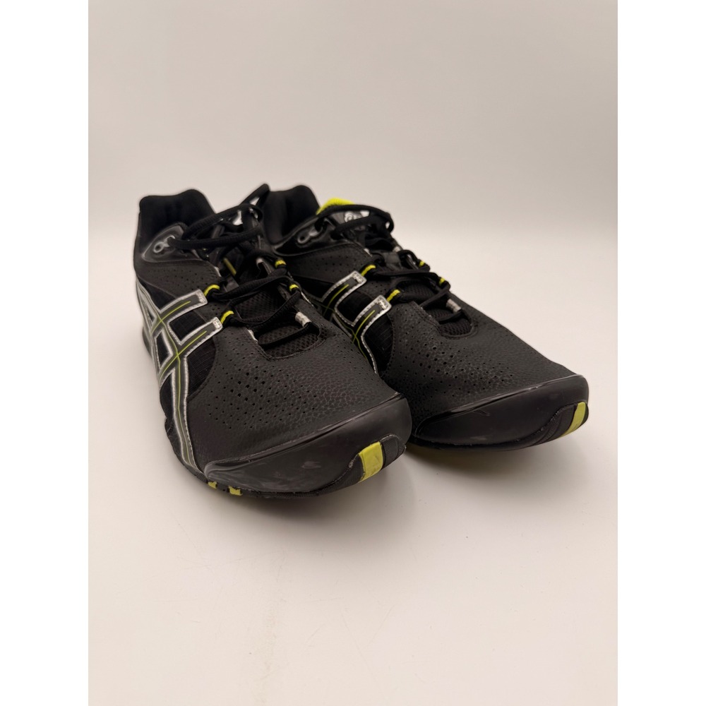 ASICS Sneaker Mens 11.5 Gel-Reprisal Black Lime H110N Cross Training EUC
